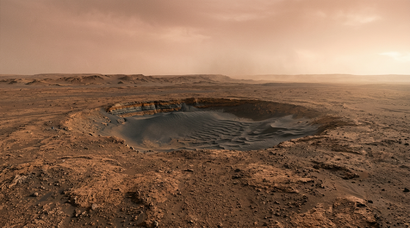 The Limits of Martian Exploration at Antofagasta Crater