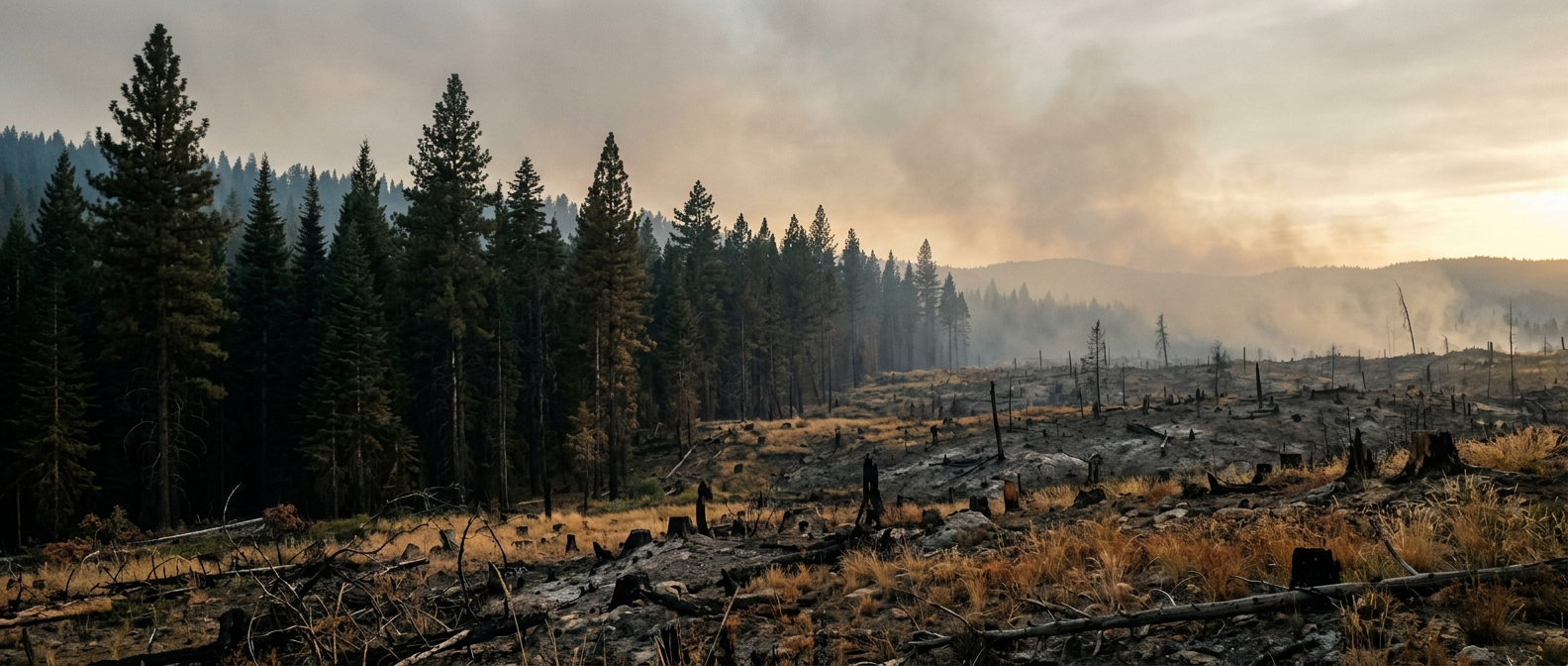 Forestry Policy Paradox: The Divergence of Human Activity and Climate-Driven Wildfire Risks