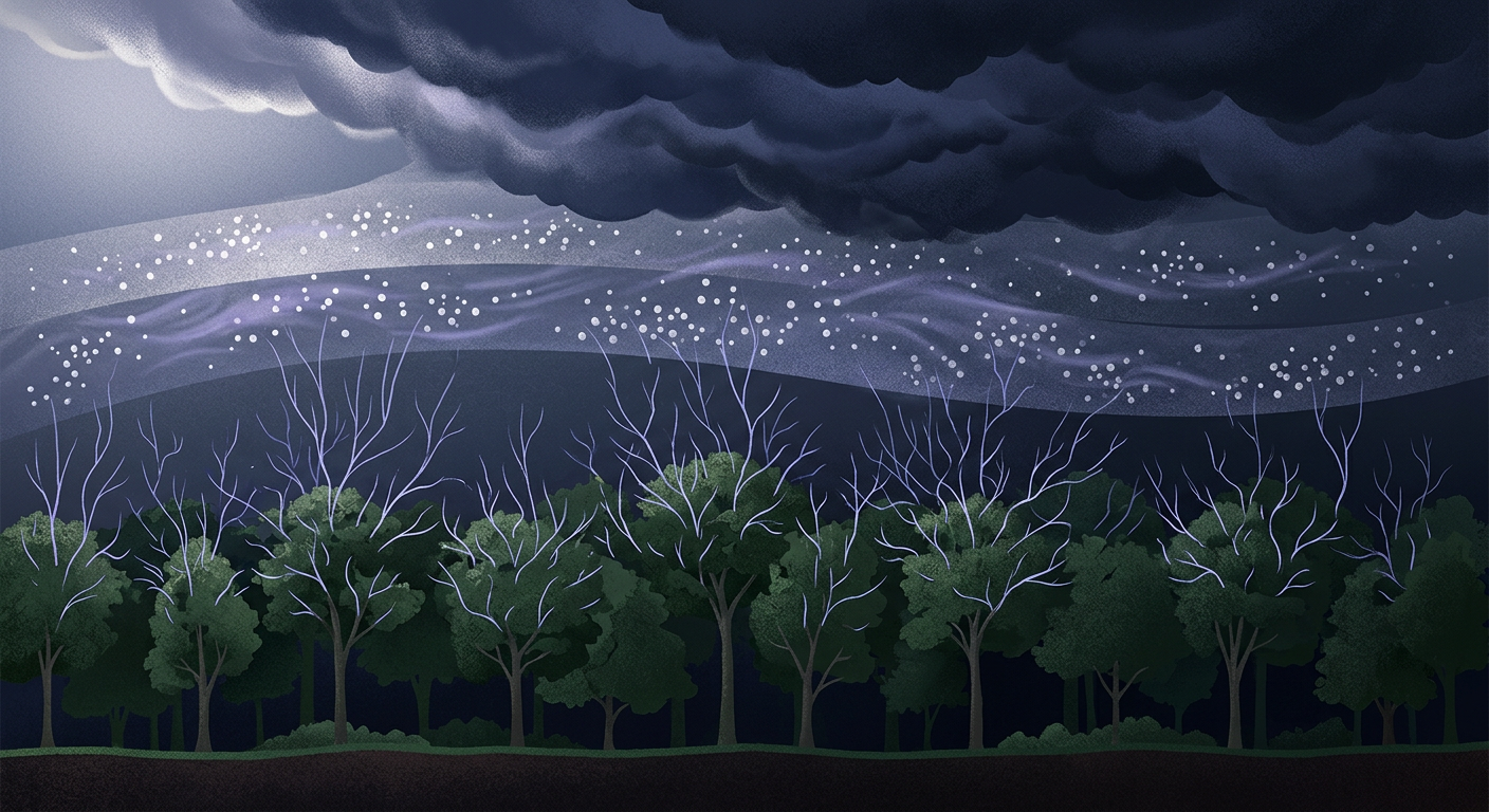 O sopro elétrico da floresta