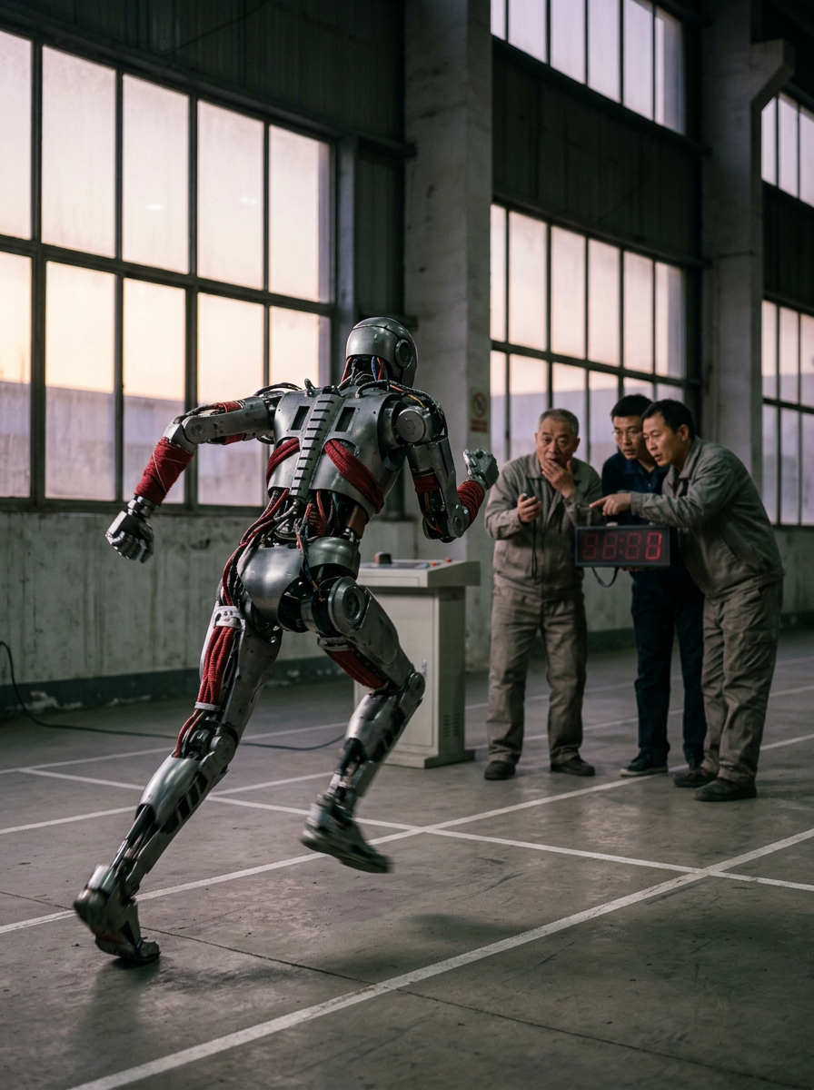 The Machines' Rematch: Humanoid Robots Surpass Human Record in Beijing